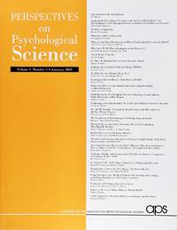 cover of Perspectives On Psychological Science (Volume 4, Number 1, January 2009)