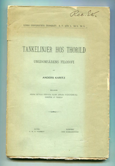 Tankelinjer hos Thorild. Ungdomsårens filosofi.…