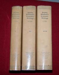 JEREMY BENTHAM&#039;S ECONOMIC WRITINGS - Three Volume Set  Critical Edition  based on his Printed Works and Unprinted Manuscripts by Bentham, Jeremy ; W. Stark - 1952-54