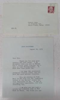 cover of Letter to Robert Jean, August 24, 1973