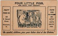 Four Little Pigs, And What They Bought" -- Anthropomorphized Pig Humor Selling Livestock Food
