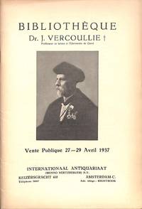 Vente 27-29 Avril 1937: Bibliothèques Dr J.Vercoullie, Proffesseur De Lettres à l'université De Gand.