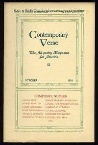 Philadelphia: Charles Wharton Stork, 1918. Softcover. Near Fine. Vol. VI, no. 4. Near fine in lightl...