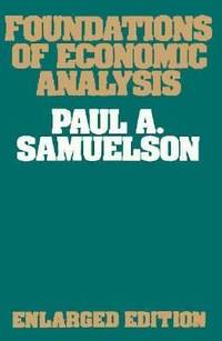 Foundations of Economic Analysis