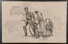 Original Art. Mormon Handcart Pioneers