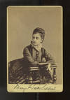 Cabinet card photograph signed in full