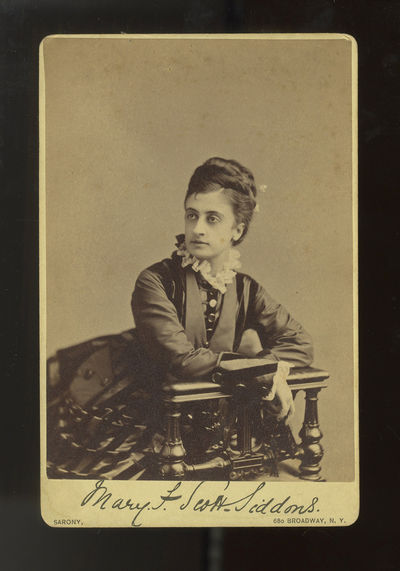 Cabinet card photograph signed in full