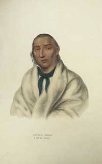 LITTLE-CROW / A SIOUX CHIEF / from History of the Indian Tribes of North America. (First edition) by Thomas L. (1785-1859) and James Hall (1793-1868) (Authors) and James Otto Lewis (1799-1858 )(Artist) McKenney - from Alan Wofsy Fine Arts (SKU: 16-2798)