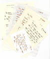 Collection of 12 autograph letters dating from January 2008 to June 2009 discussing a number of the composer's own works including the Friday Evening Service, the Torah Service, O To Be a Dragon, 2 Psalms, etc., all to the award-winning American choral conductor Harold Rosenbaum