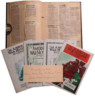 [Scrapbook of News Clippings and Four Rare Issues of The American War Mother Magazine]