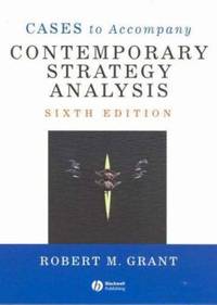 cover of Cases to Accompany Contemporary Strategy Analysis