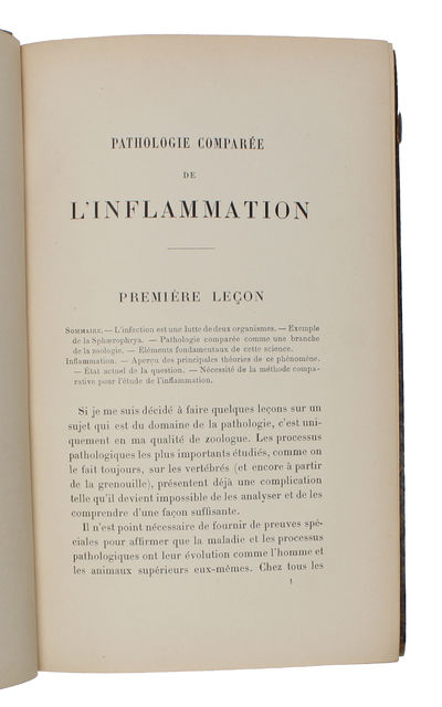 Leçons sur la pathologie comparée de l'inflammation faites à l'Institut Pasteur en Avril et Mai 1891- (photo 3)