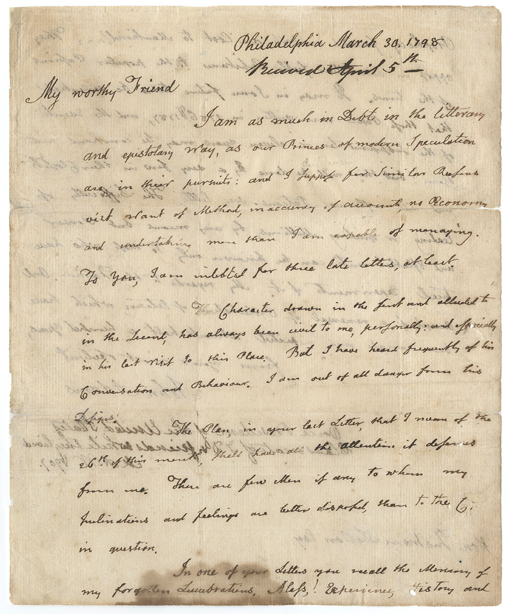 President Adams Writes to an Old Friend, Reflectin