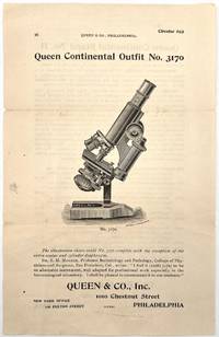 c.1900 Circular Advertising Microscope for Pathology, Microbiology