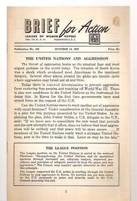 The United Nations and Aggression: Brief for Action Publication No. 162  October 14, 1950 de The National Board of the League of Women Voters (prepared by) - 1950