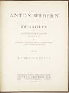 [Op. 19]. Zwei Lieder für gemischten Chor [Piano-vocal score]