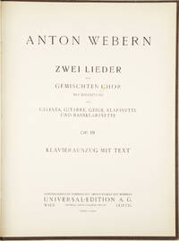 [Op. 19]. Zwei Lieder für gemischten Chor [Piano-vocal score]