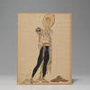 Original pencil, watercolor, and gouache painting, signed