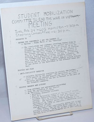 Meeting. Tues, Feb. 24... [handbill]
