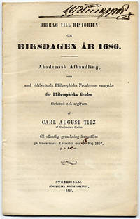 Bidrag till historien om riksdagen år 1686. A.a.