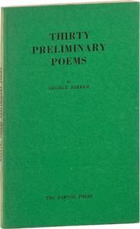 THIRTY PRELIMINARY POEMS [Signed]