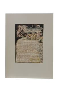 Individual Facsimile Prints from the Trianon Press; Jerusalem, Cunliffe Copy B, plate 4 by William Blake - from Archives Fine Books (SKU: 1179)