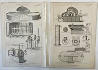 (Original Steel Engraving ) 'EXPLOSIVES' (Two Prints ) from Encyclopedia of Chemistry . Theoretical, Practical, and Analytical. 1877