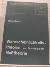 Wahrscheinlichkeitstheorie und Grundzüge der…