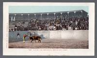 cover of 1902 Mexican Bull Fight Postcard Placing the Banderillos