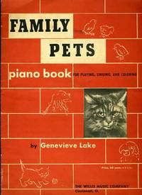 Family Pets Piano Book for Playing, Singing and Coloring