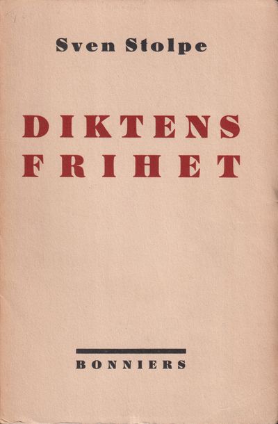 Diktens frihet. [Utg. av] Albert Bonniers förlag.