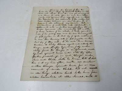 Two-page legal document between Jane Ann Cowan and Joseph Eyanson regarding an unborn illegitimate child