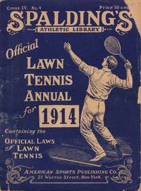 image of Spalding's Athletic Library Official Lawn Tennis Annual for 1914