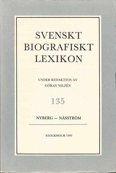 Svenskt Biografiskt Lexikon. Häfte 135 [=Band 27]…