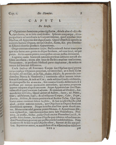Opera Philosophica, Quae Latinè scripsit, Omnia. Antè quidem per partes, nunc autem, post cognitas omnium Objectiones, conjunctim & accuratiùs Edita. [8 parts]. [Including "leviathan" for the first time in Latin]. - [CONTAINING THE EDITIO PRINCEPS OF THE LATIN TRANSLATION OF "LEVIATHAN"] (photo 8)