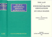 The Law of Unincorporated Associations and Similar Relations