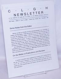 image of CLGH newsletter: new series, vol. 4, #2, November 1990