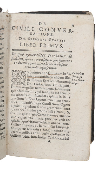 De civili conversatione libri quatuor. Accuratius nunc Latine redditi ab Henrico Salmuth. Editio postrema. (photo 3)