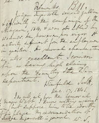 1841 - Letter signed by Winfield Scott forwarding his endorsement of a disabled War of 1812 veteran's request to be appointed as the Military Store Keeper of Detroit