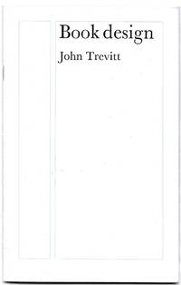BOOK DESIGN by John Trevitt - Paperback - 1980 - from The Bookseller, Inc. (SKU: 66738)
