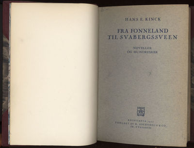 Fra Fonneland til Svabergssveen. Noveller og humoresker (photo 2)