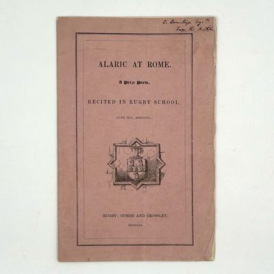 Rugby: Combe and Crossley, 1840. First edition. 8vo. Publisher's printed pink wrappers. Faint vertic...
