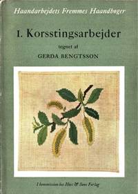 Korsstingsarbejder.  Tegnet af Gerda Bengtsson.