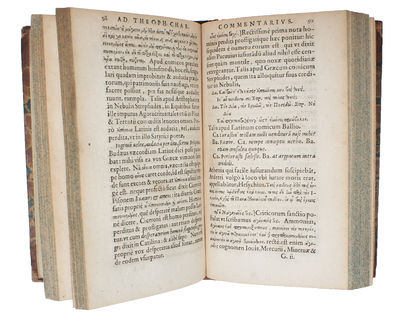 Charakteres ethici, sive Descriptiones Graece. Isaacus Casaubonus recensuit, in Latinum sermonem vertit, et libro commentario illustravit. Cum duplici INDICE: altero rerum & verborum. altero auctoum utriusque linguae. - [THE CASAUBON-EDITION] (photo 2)