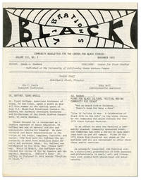 Black Vibrations: Community Newsletter for the Center for Black Studies - Vol.III, No.3 (November, 1972)
