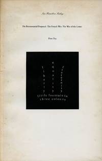 Ian Hamilton Finlay: The Bicentennial Proposal: The French War: The War of the Letter by DAY, PETER - 1989