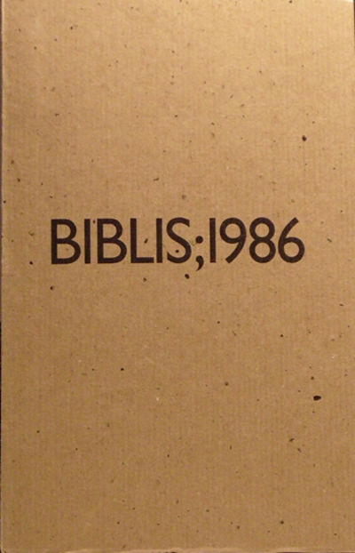 Biblis. Föreningen för bokhantverk. Årsbok 1986.…