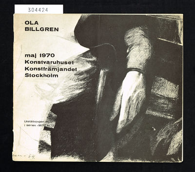 Ola Billgren. Maj 1970. Konstvaruhuset…