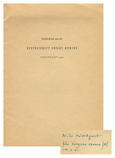 Bookbindings in Sweden. Sonderdruck aus der…