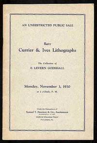 Rare Currier & Ives Lithographs: The Collection of E. Levern Godshall: Monday, November 3, 1930